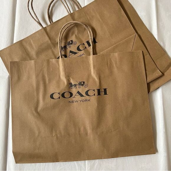 COACH Gift Paper Bag ONLY for Purses Satchel tote Crossbody Xbody Messenger - Picture 2 of 16